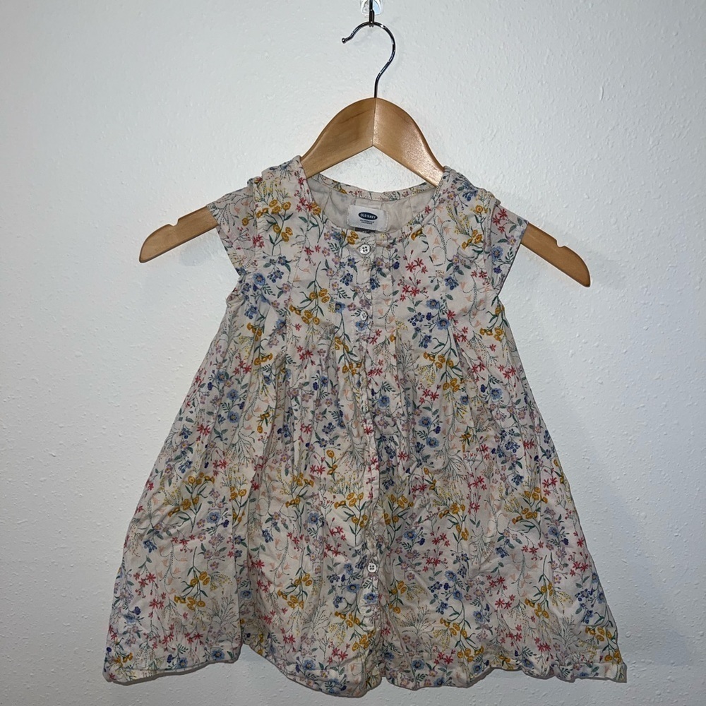 Old Navy Button Down Floral Dress Size 5T